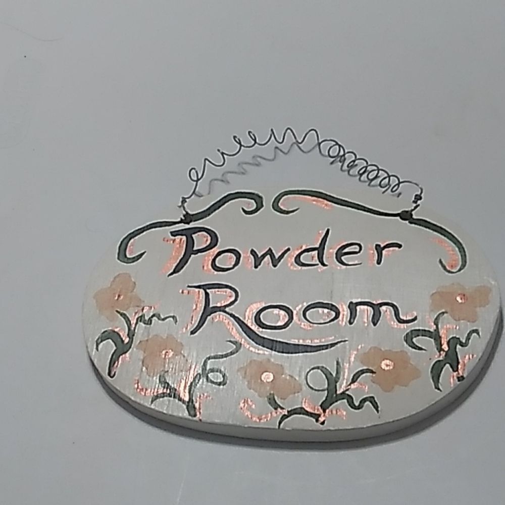 Powder Room Sign 